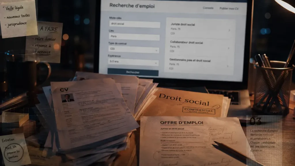 Emploi juriste droit social : filtrer les offres, comparer les contrats et agir vite