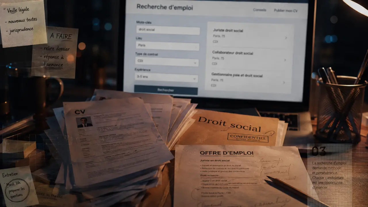 Emploi juriste droit social : filtres et comparaison d’offres