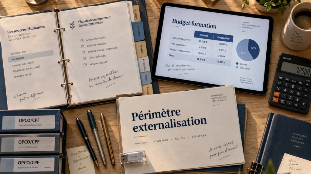 Externaliser la formation sans perdre le pilotage : périmètre, coût et responsabilités