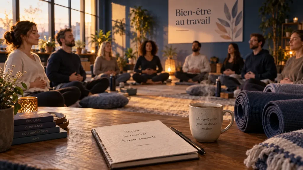 Un team building bien-être au travail, de la détente aux pratiques durables