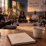 Team building bien-être au travail : respiration guidée en groupe