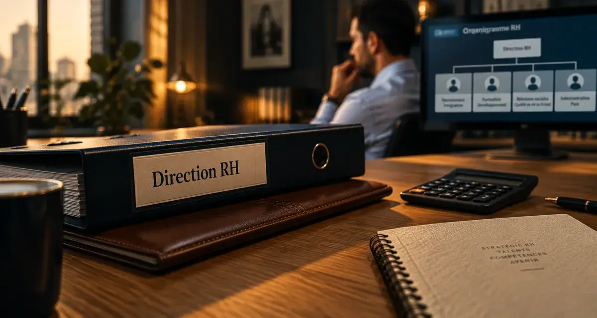 Comment devenir DRH : dossier Direction RH, organigramme RH, compétences